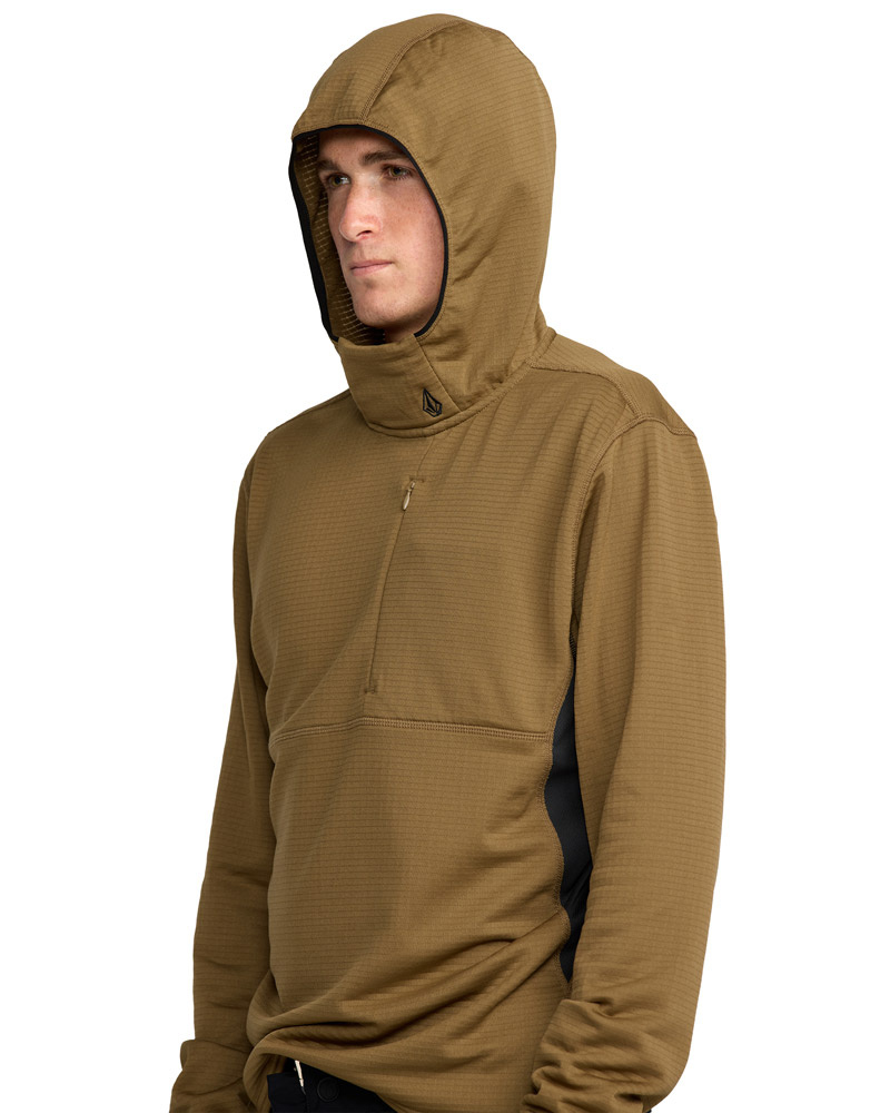 VOLCOM Gridlock HD (bronze) fleece pullover