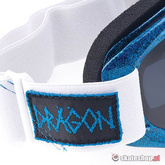 Gogle DRAGON DX (hog wild/eclipse) niebiesko-białe + Gratis Rose Lens