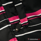 Kurtka snowboardowa DC Volt J's (black stripe) czarno-różowa 