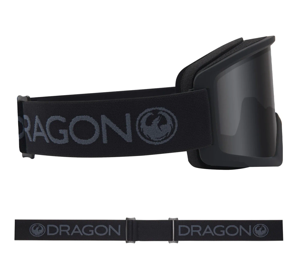 DRAGON DX3 L OTG Blackout Dark Smoke snow goggles