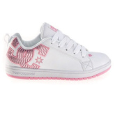 DC Court Graffik SE SN J's white/met pink shoes