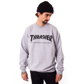 THRASHER Skate Mag (grey)  crewneck