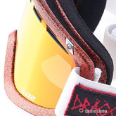 Gogle DRAGON D2 (hog wild/red ion) biało-pomarańczowe