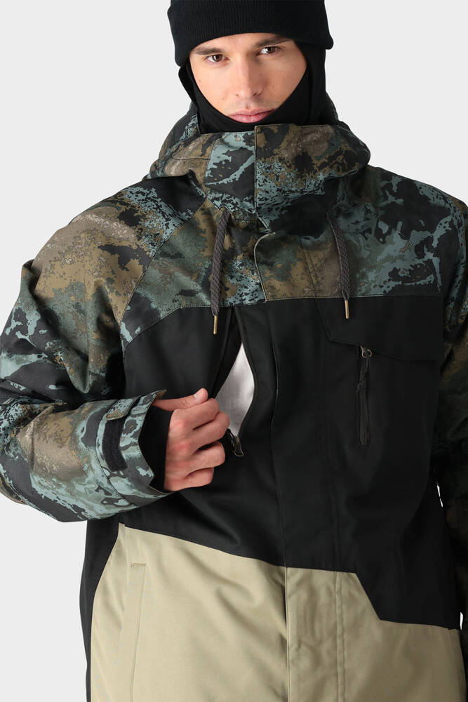 686 Geo Insulated Jacket cypress (green hemisphere colorblock)