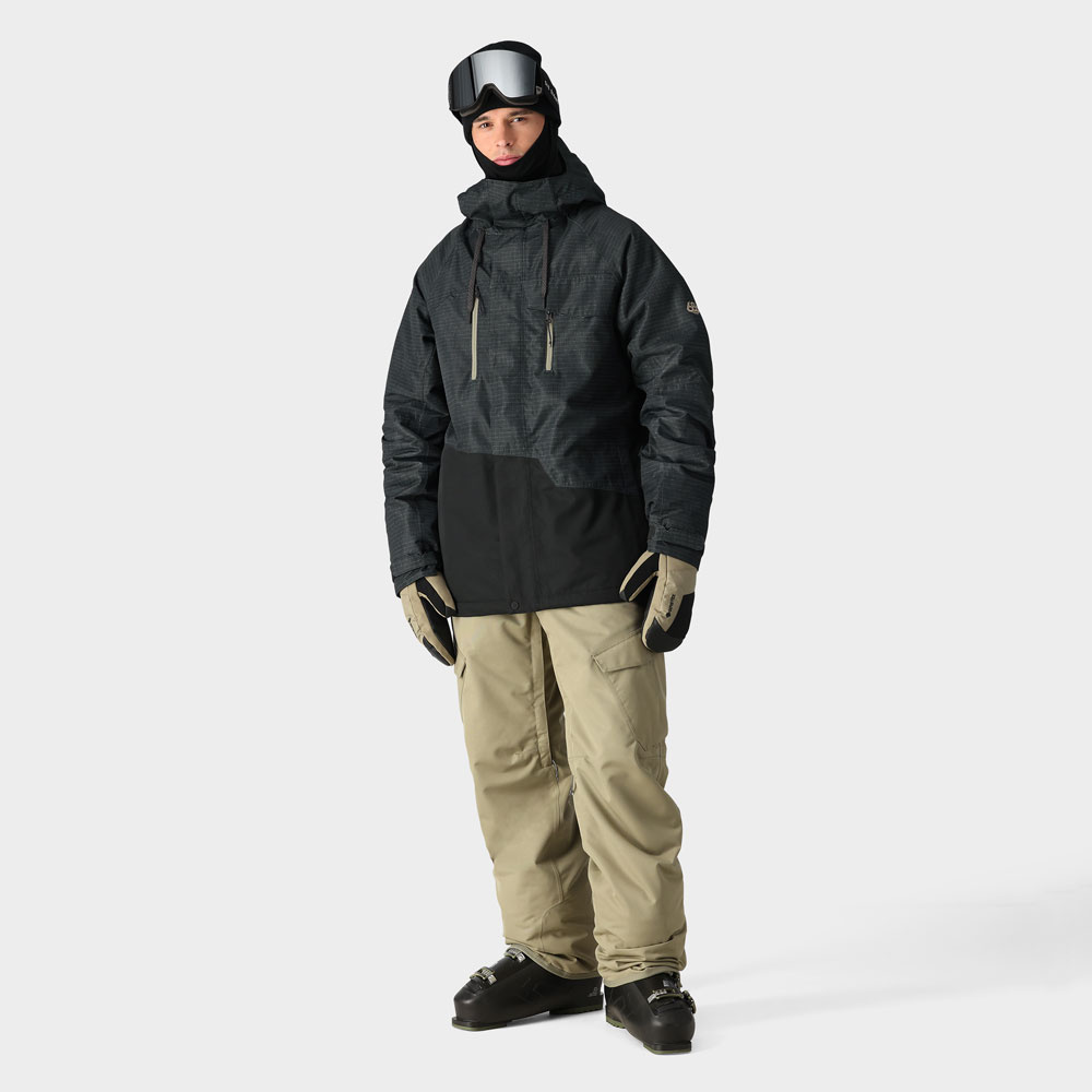 686 Geo Insulated Jacket (black ripstop colorblock)
