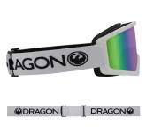 DRAGON DX3 OTG White Green Ion snow goggles