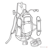 BURTON Distortion 29L (grey heather) backpack