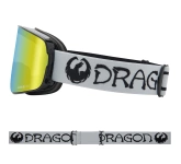 DRAGON NFX2 Classic Grey Gold Ion + Amber snow goggles