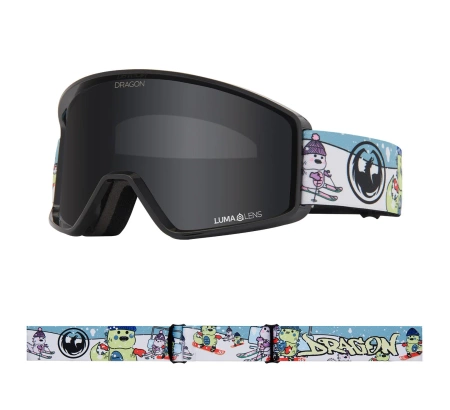 DRAGON DXT OTG Powday Dark Smoke snow goggles