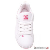 DC Court Graffik SN white/crazy pink print youth's shoes
