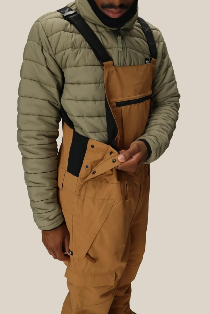 Spodnie snowboardowe 686 Hot Lap Insulated Bib (caramel ripstop)