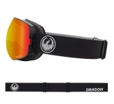 DRAGON X2s Nouveau Black Red Ion + Light Rose snow goggles