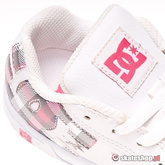 Buty DC Court Graffik SE Toddlers (white/crazy pink print) biało-różowe