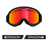 DRAGON DX '21 black red ionized snow goggles