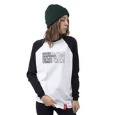 Longsleeve NERVOUS x SNOW PROGRES (white/black)