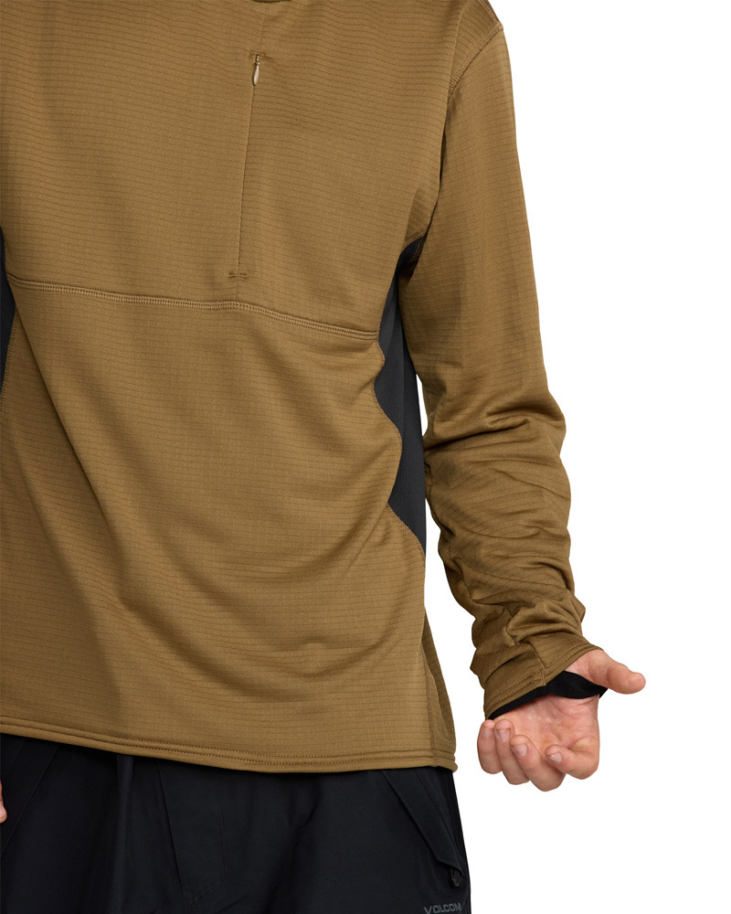 VOLCOM Gridlock HD (bronze) fleece pullover