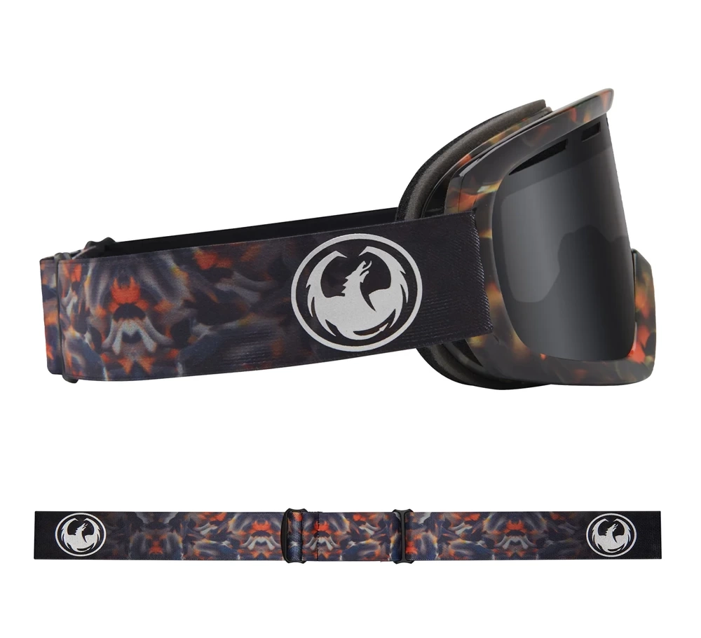 Gogle DRAGON D1 OTG Fire Leaf Lumalens Dark Smoke