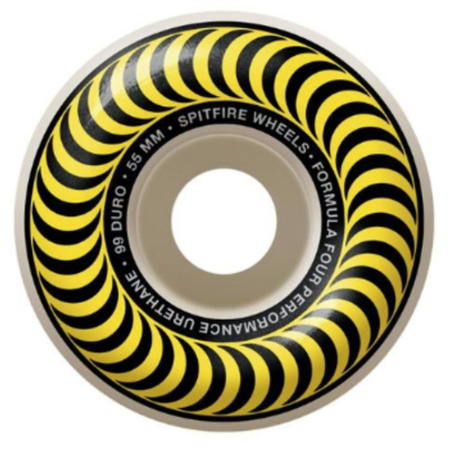 SPITFIRE F4 Classic Yellow 99a 55mm wheels