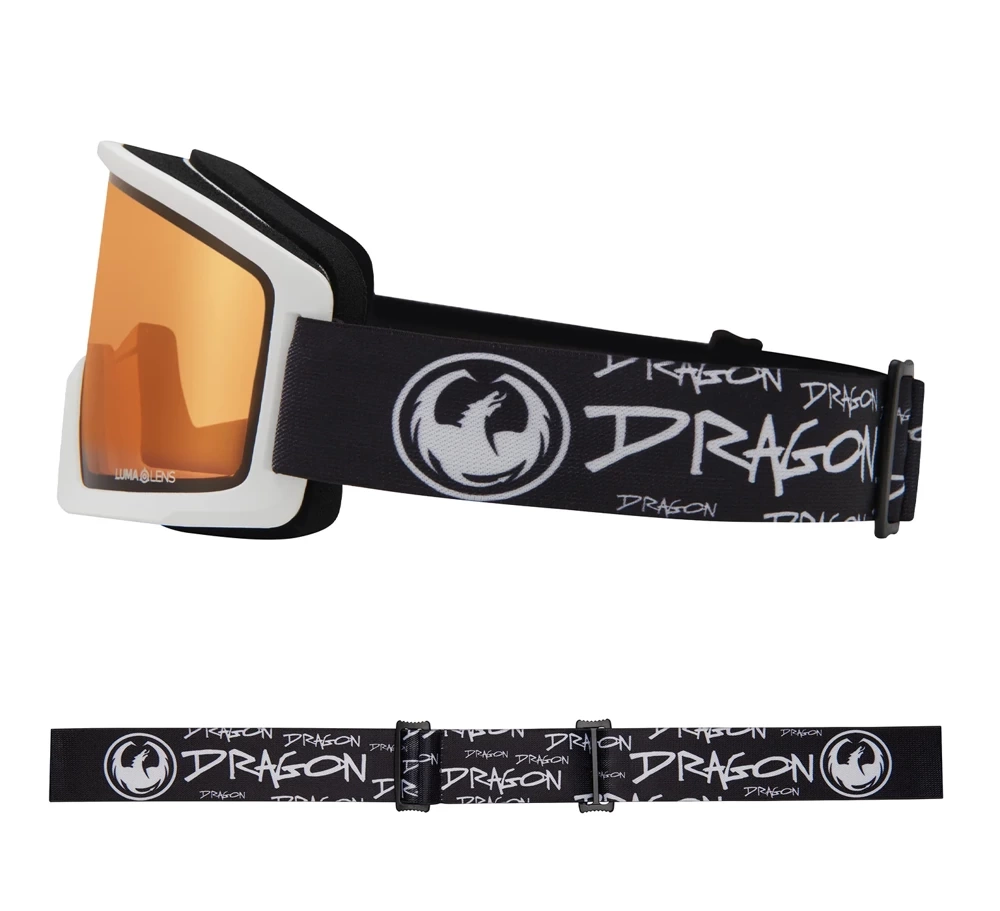 DRAGON DX3 L OTG Script Lite Lumalens Amber snow goggles