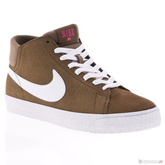 Buty NIKE Blazer Mid LR (military brown/white/pink) brązowe