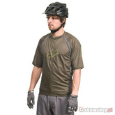 FOX Live Wire Zip olive green t-shirt