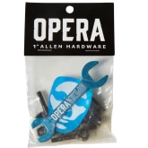 OPERA Allen Hardware (black/blue) 1" bolts