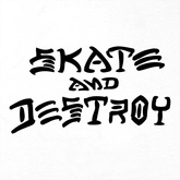 THRASHER Skate And Destroy (white) t-shirt