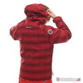 SESSIONS Buckie Plaid J's red snowboard jacket
