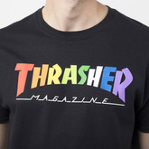 Koszulka Thrasher Rainbow mag black