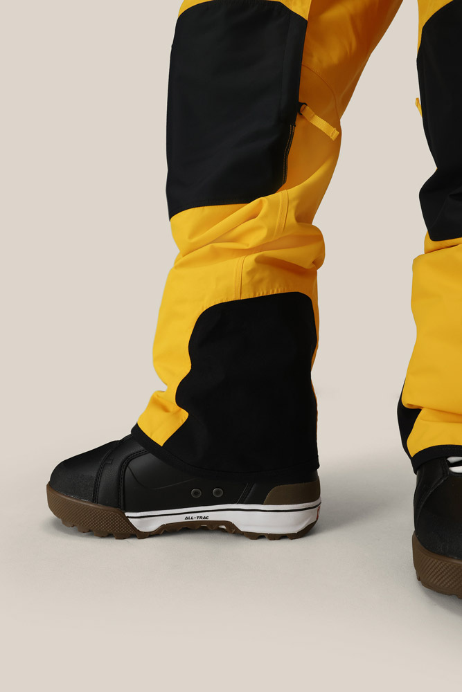 686 20K Hot Lap Shell Bib (yellow colorblock) snowboard pants