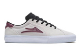 LAKAI Flaco II (white/burgundy suede) shoes