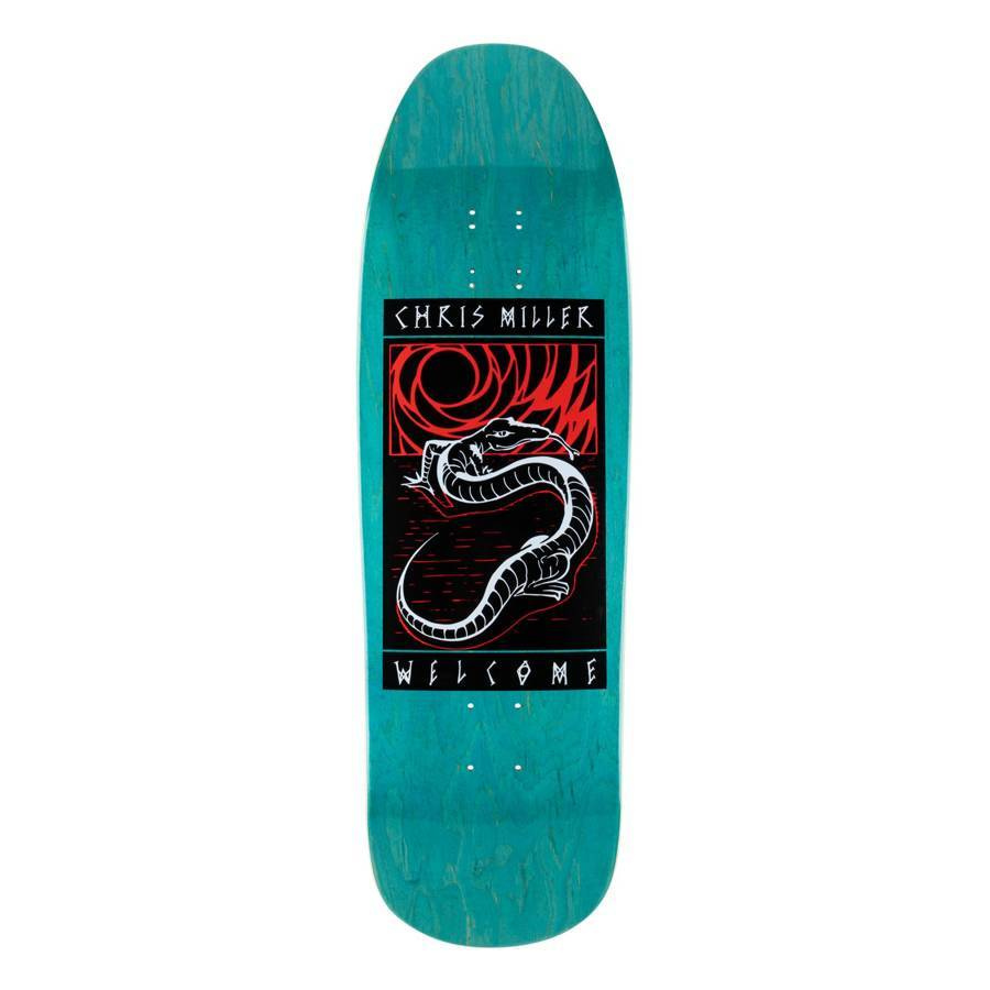 WELCOME BOARD LIZARD ON GAIA TEAL STAIN 9.6