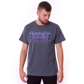 Koszulka THRASHER Flame Logo (dark heather)