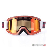 Gogle DRAGON D2 (hog wild/red ion) biało-pomarańczowe