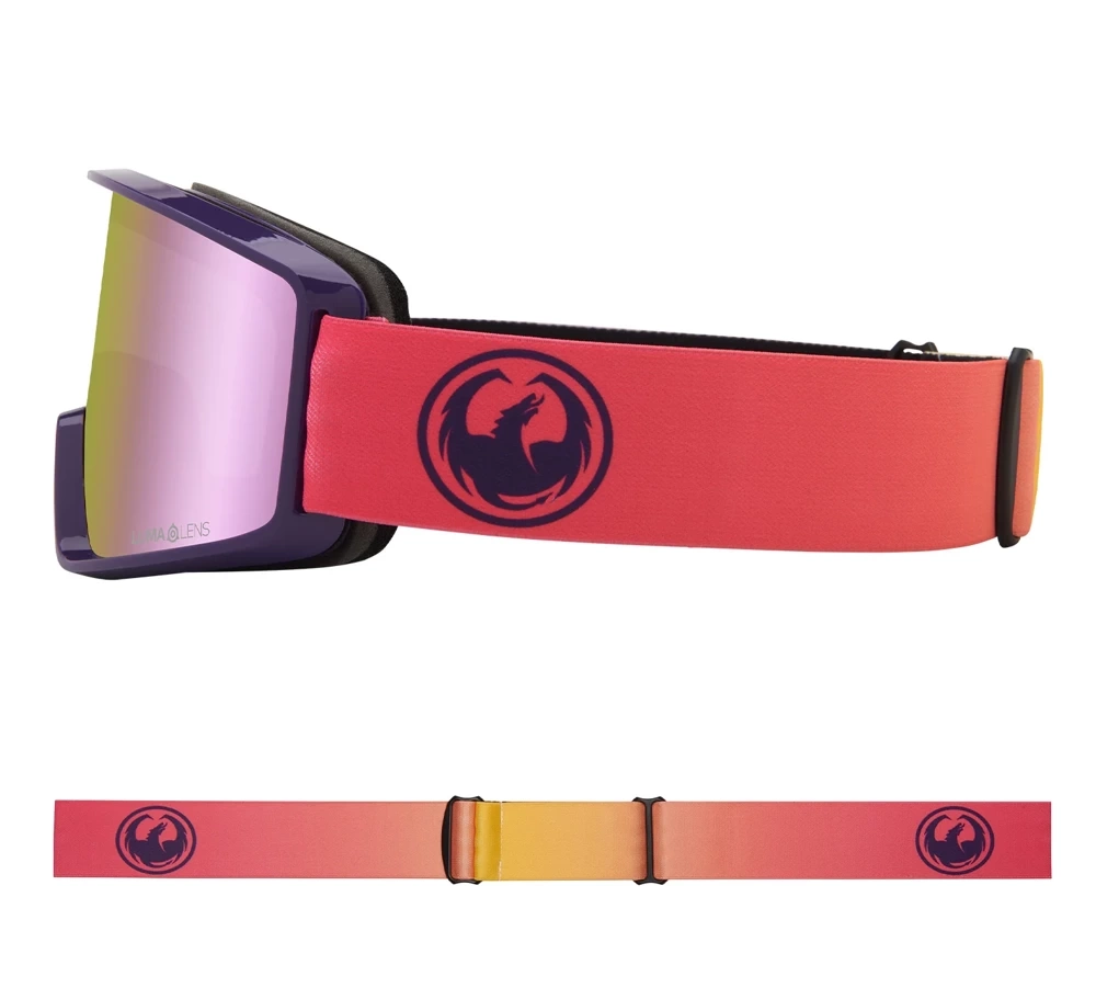 DRAGON DXT OTG Fade Pink Lite Lumalens Pink Ionized snow goggles