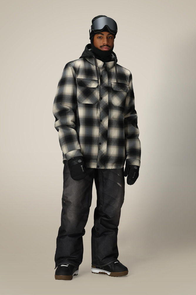 Kurtka Snowboardowa 686 Woodland Insulated (limestone plaid)