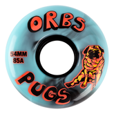 WELCOME ORBS PUGS 54 BLK / BLUE SWIRL WHEELS