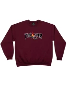Bluza Thrasher Cop Car Crew Maroon