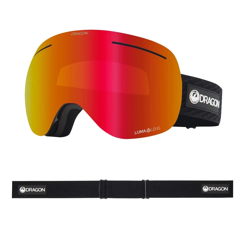 DRAGON X1 Red Red - Red Ionized snow goggles