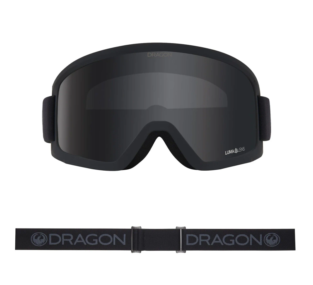DRAGON DX3 L OTG Blackout Dark Smoke snow goggles