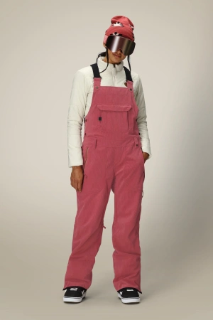 Spodnie snowboardowe 686 Black Magic Bib (rosewood corduroy)