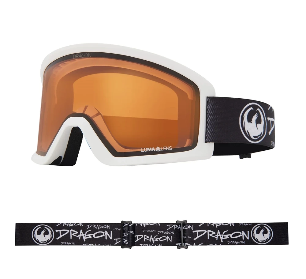 DRAGON DX3 L OTG Script Lite Lumalens Amber snow goggles