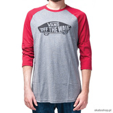 Koszulka VANS OTW Raglan (white/poseidon)