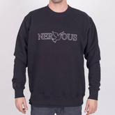 NERVOUS Classic (black) crewneck