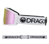 DRAGON DX3 OTG White Pink Ion snow goggles