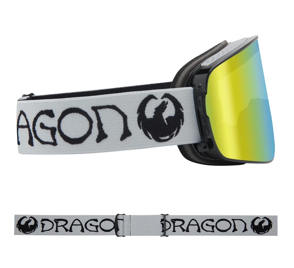 Gogle DRAGON NFX2 Classic Grey Gold Ion + Amber
