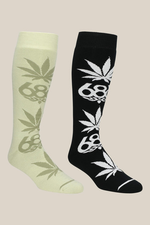 Skarpety snowboardowe 686 x HUF Sock 2-Pack