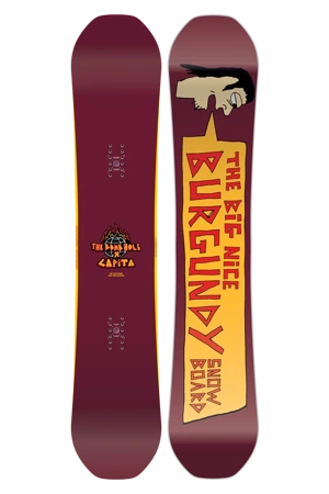 CAPITA x BOMBHOLE Big Nice Burgundy Snowboard 2025