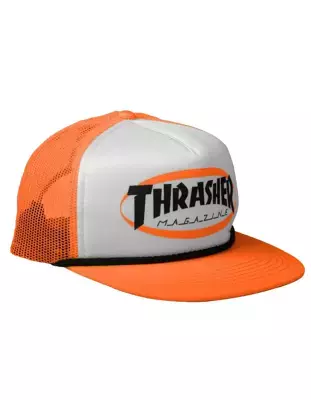 Czapka Thrasher Ellipse Mag Logo Trucker Rope Orange