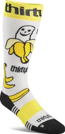 Skarpety ThirtyTwo Double Sock (yellow/white)